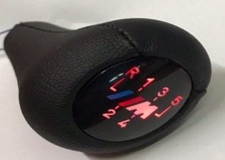 Kyburg Vites Topuzu 5 Vites Işıklı Mpover Tüm Modeller Siyah Deri