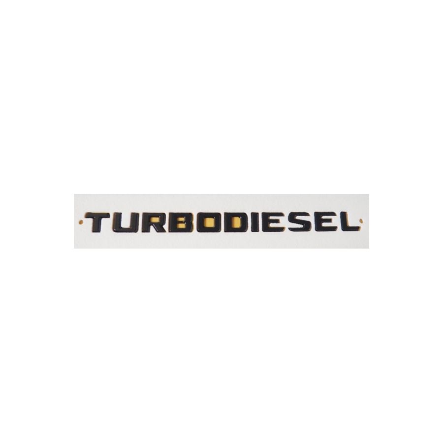Tip Yazısı Turbodiesel Siyah
