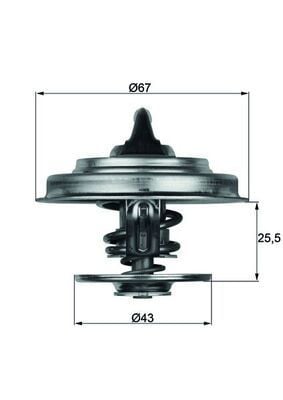 Behr Mahle Termostat Isı Ayarlayıcı Valf 71 C Contalı (208271)