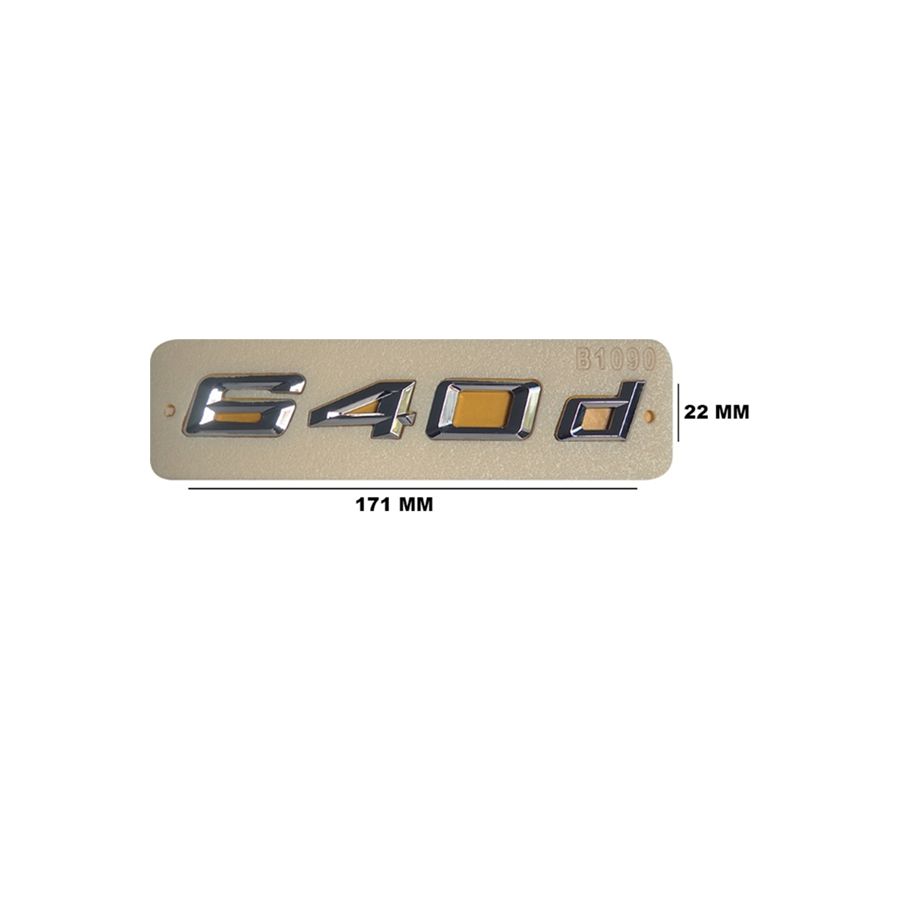 Lemar Yazı Tip Yazısı 640 D Krom F06-F12-F13 (5114 7 363 745)
