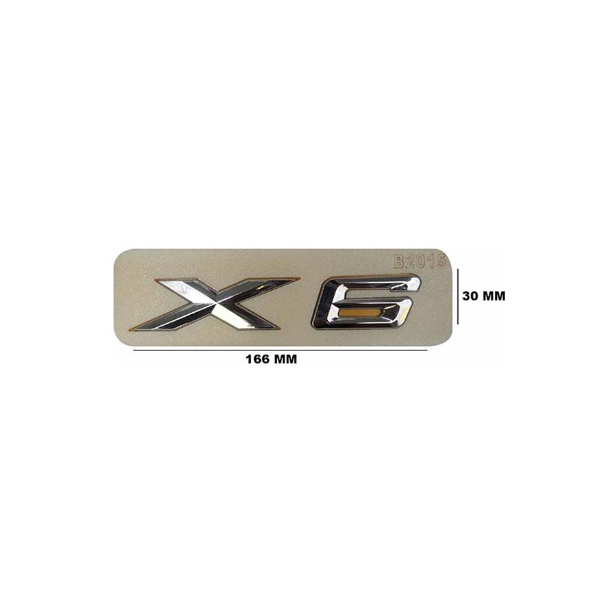 Lemar Yazı Tip Yazısı Büyük Bmw X6 Krom E71-F16 (5114 7 196 556)