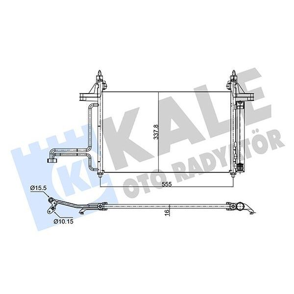 KALE RADYATOR KONDENSER AL/PL/BRZ STILO (46745840)