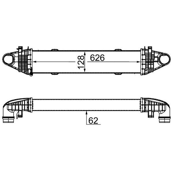 MAHLE TURBOSARJ RADYATORU MERCEDES W204 S204 C204 W212 C207 R172 (A2045000100)