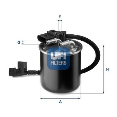 UFI YAKIT FILTRESI MERCEDES OM651 W204 S204 W212 C207 W166 X204 W639 W447 B906 B907 B910 (A6510901552)