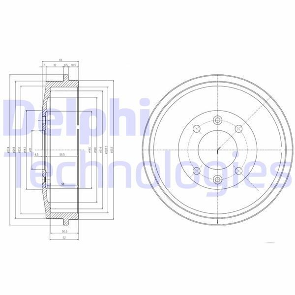 DELPHI FREN KAMPANASI ARKA CITROEN BERLİNGO. BERLİNGO MULTİSPACE. XSARA. XSARA PİCASSO. ZX / PEUGEOT 305. 3