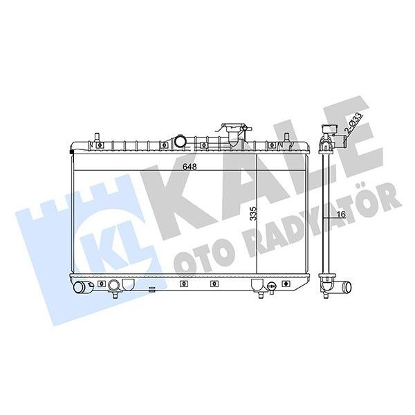 KALE RADYATOR RADYATÖR ACCENT-ACCENT II AL/PL/BRZ 335X648X16 (2531025300)