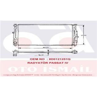 VALEO RADYATÖR AUDI A4 (415MM) (8D0121251E)