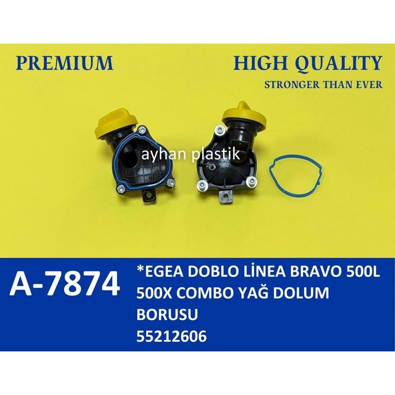 AYHAN YAĞ DOLUM BORUSU VE CONTASI EGEA DOBLO LİNEA BRAVO 500L 500X COMBO (55212606)