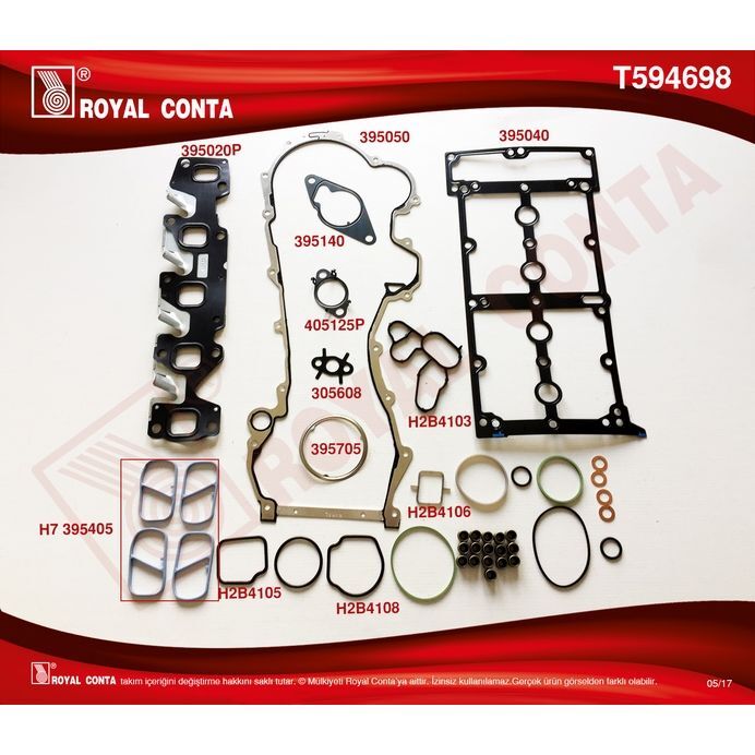 ROYAL ÜST TAKIM CONTASI REİNZ SUB.LASTİKLİ-SKC SİZ DOBLO-PUNTO-500 1.3MTJ 10 ASTRA J-CORSA D-AVEO Z1.3 (6606041)