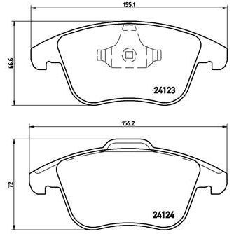 BREMBO FREN BALATASI ÖN FREELANDER II (30793941)