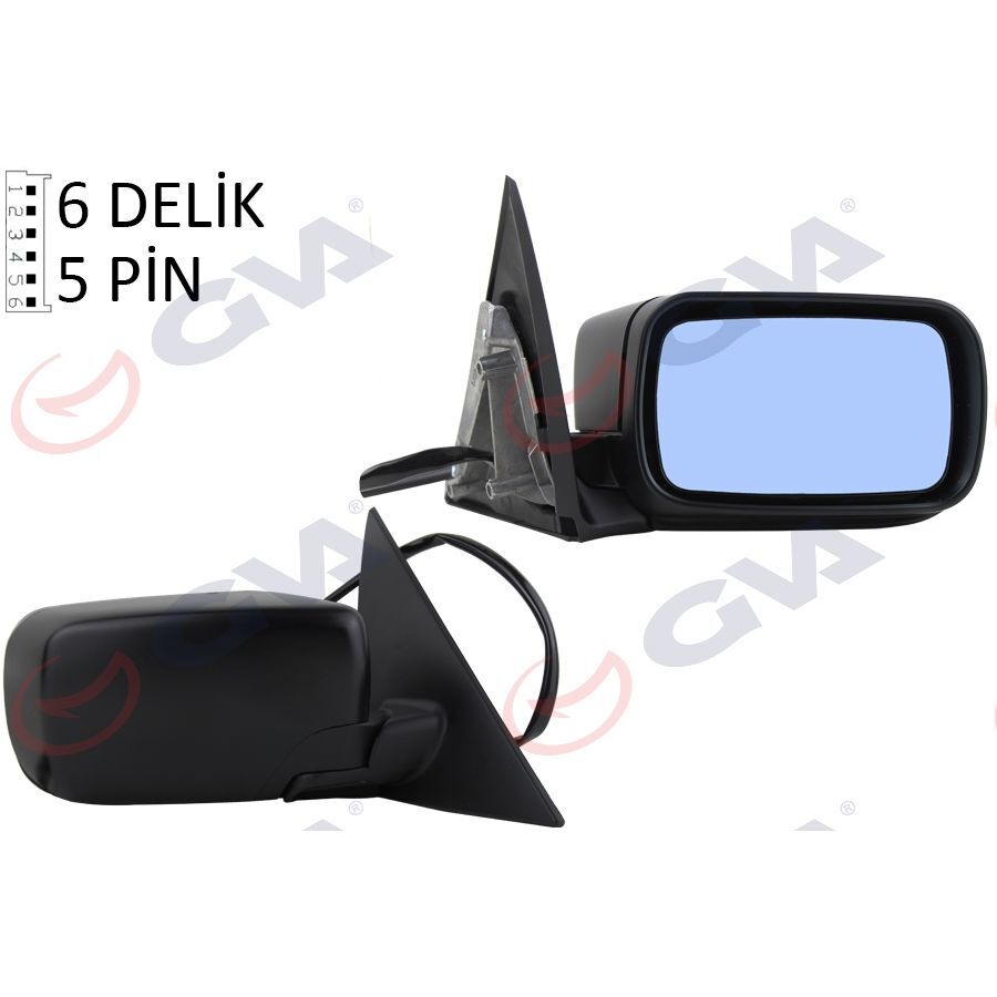 GVA DIŞ DİKİZ AYNASI SAĞ 3 E46 98> ELEKTRİKLİ ISITMALI ASTARLI ASFERİK (51168238376)
