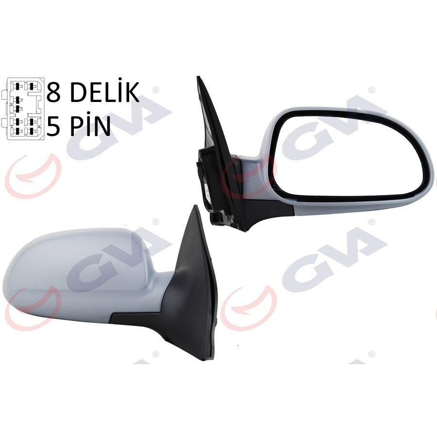 GVA DIŞ DİKİZ AYNASI SAĞ LACETTİ 05> ELEKTRİKLİ ISITMALI ASTARLI KONVEKS 5 FİŞ VM-395EHPR (96545714)