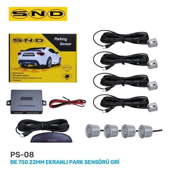 SND BE 750 22MM EKRANLI PARK SENSÖRÜ GRİ