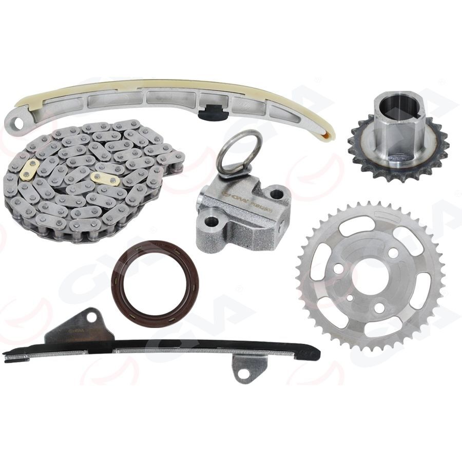 GVA EKSANTRİK ZİNCİR SETİ TOYOTA AURIS COROLLA 1.4L 1NDTV DIZEL 5 VITESLI ARAÇLAR IÇIN NDE150 D-4D 06- 09 / YARIS 1.4L 1NDTV NLP90 DIZEL - FRANSIZ ÜRETIM 06-09 (1350633020)