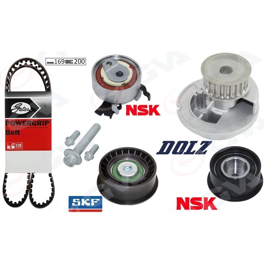 GVA DEVİRDAİMLİ EKSANTRİK GERGİ KİTİ ASTRA F-CORSA B-VECTRA B 1.4I-1.6I-1.8I 16V X14XE-X16XEL-X18XE (1606274)