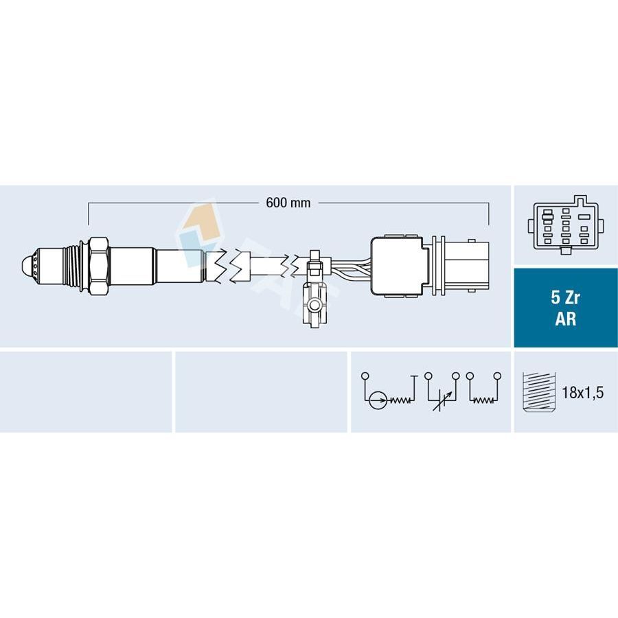 FAE OKSIJEN SENSORU VOLVO C70 II 542 T5 06 07 S40 II 544 T5 04 07 V50 545 T5 04 07 (30651724)