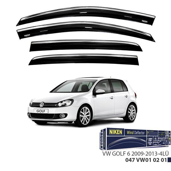 NIKEN KROMLU CAM RÜZGARLIĞI VW GOLF 6 2009-2013 4LÜ