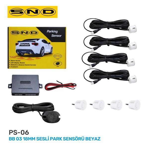 SND BB 03 18MM SESLİ PARK SENSÖRÜ BEYAZ