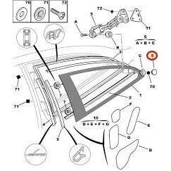 AFT KELEBEK CAM BAGLANTI SOMUNU PARTNER II-BERLINGO II-PARTNER T (8573.12)