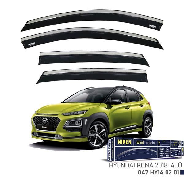 NIKEN KROMLU CAM RÜZGARLIĞI HYUNDAI KONA 2018- 4LÜ