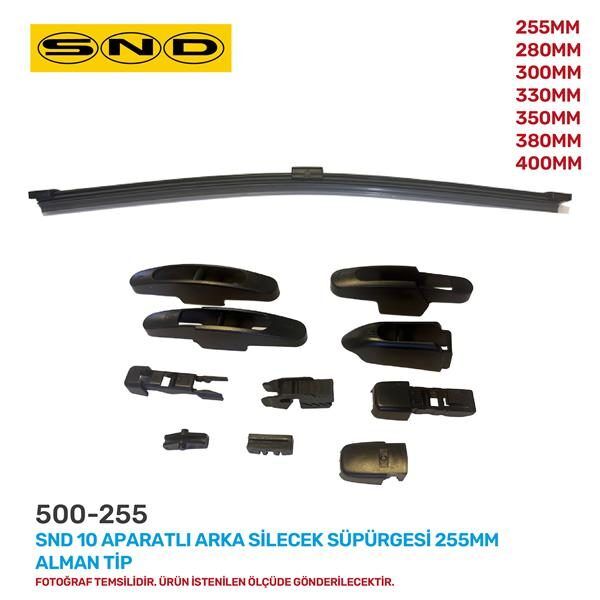 SND SND 10 APARATLI ARKA SİLECEK SÜPÜRGESİ 255MM ALMAN TİP