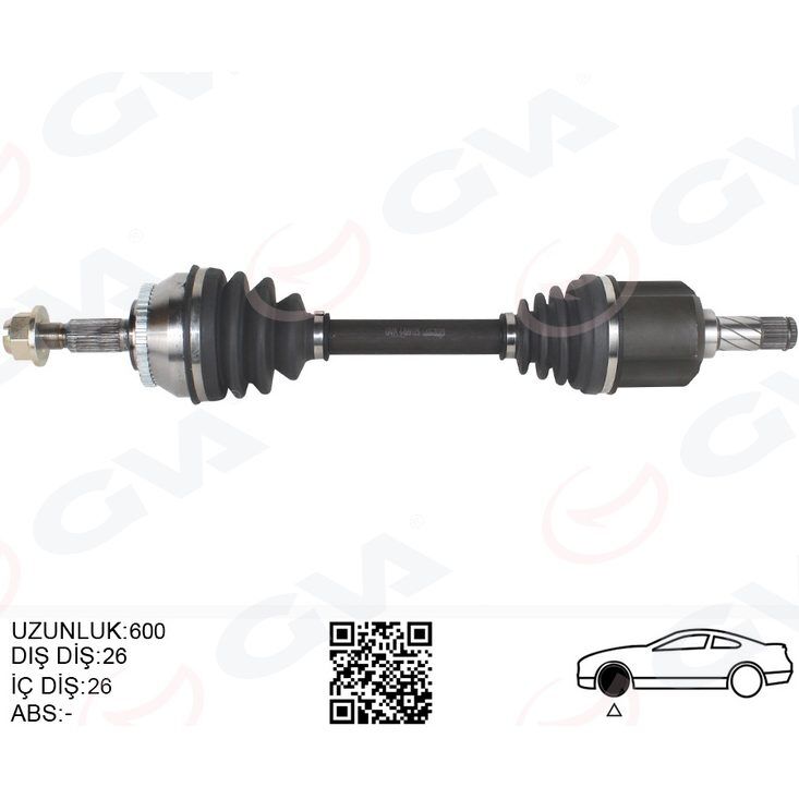 GVA KOMPLE AKS SOL V40 I 2.0 T 00>03 S40 I 2.0 T 97>03 OTOMATİK ŞANZIMAN (8251542)