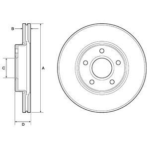 DELPHI ÖN FREN AYNASI FOCUS 04-12 CMAX 07-10 S40 06-10 C30 10-12 C70 06-13 V50 05-12 278X25X5DLXHVL (1223665)