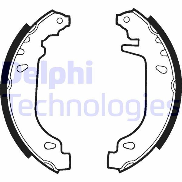 DELPHI ARKA PABUÇ BALATA R9-R11-R19-R21-CLIO I 90-98 TWINGO 96 (77012002474)