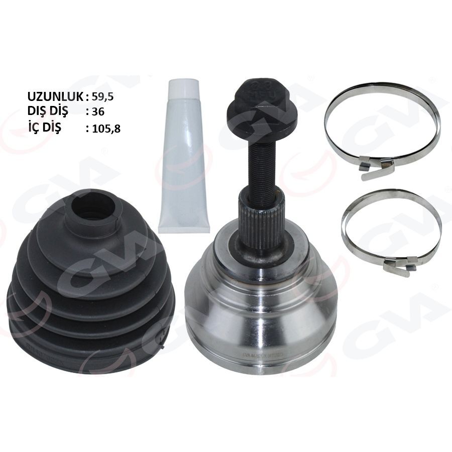 GVA AKS KAFASI DIŞ PASSAT-CADDY-GOLF5 1.9 TDİ-2.0 TDİ 05- BKP-BKD-BLS-BKC-BXE 1.9 TDİ-2.0 TDİ (3C0498099)