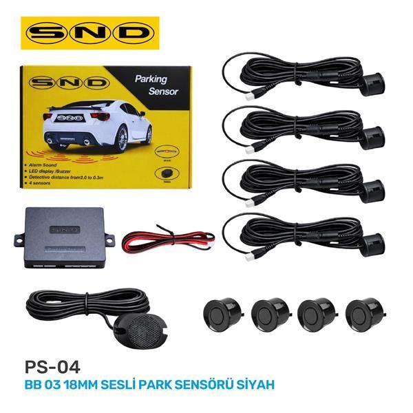 SND BB 03 18MM SESLİ PARK SENSÖRÜ SİYAH