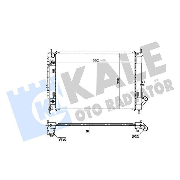 KALE RADYATOR RADYATÖR AL/PL/BRZ ELENTRA-KIA CERATO-CERATO KOUP (253103X600)