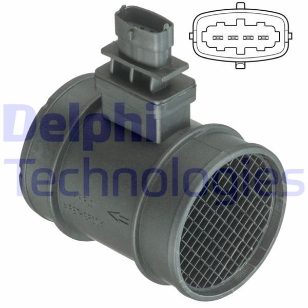 DELPHI HAVA KÜTLE ÖLÇER FIAT EGEA 16 PUNTO 13 FIORINO 09 BRAVO II 07 14 LİNEA 09 500X 14 DUCATO 10 G IULIETTA 10 MİTO 08 15 JEEP RENEGADE 14 PSA BIPPER 09 NEMO 09 1.3D MTJ 1.6D MTJ 2.0D MTJ 2.3D MTJ (1636.75)