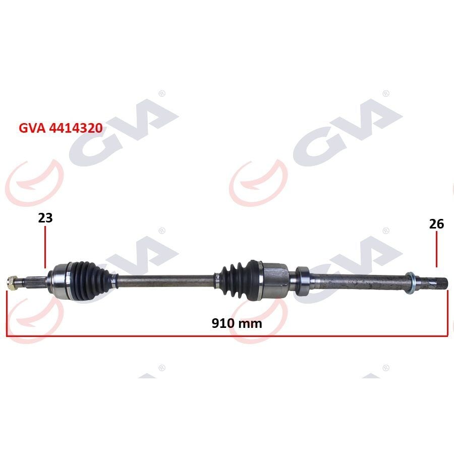 GVA KOMPLE AKS SAĞ CLIO IV 1.5 DCI 12- 75-90HP (391008239R)