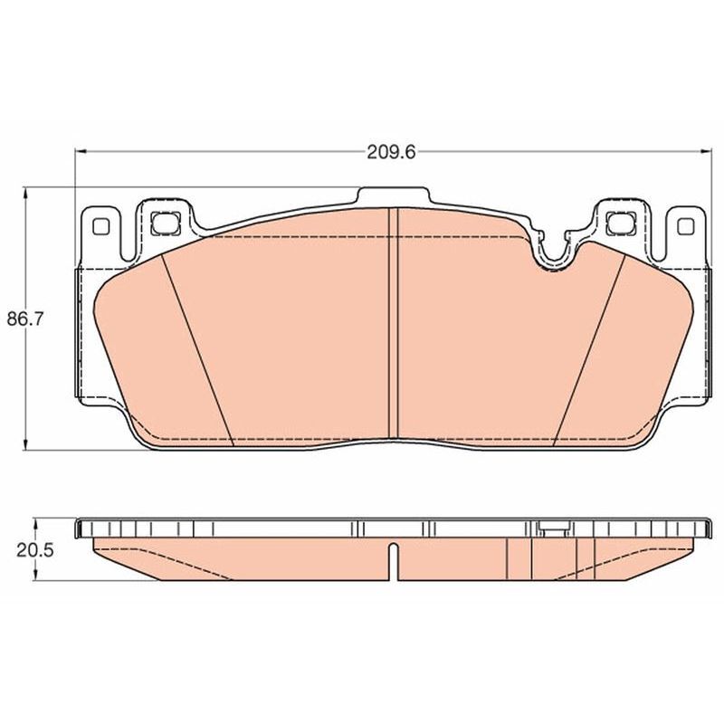 TRW FREN BALATASI ON BMW M2 F22 M5 F10 M6 F12 F13 F06 (34112284369)