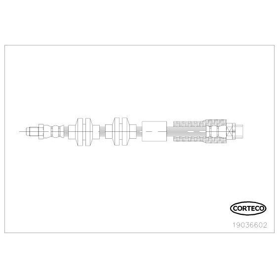CORTECO FREN HORTUMU ON BMW E81 E82 E87 E88 E90 E91 E92 E93 E89 (34306790550)