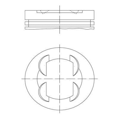MAHLE PISTON SEGMAN 86.4 MM BMW S50 B32 E36 M3 3.2 (11251404821)