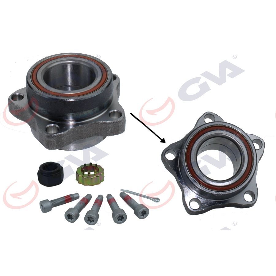 GVA ÖN TEKER RULMANI ALÇAK TAVAN TRANSIT V347-V348 2.2 TDCI-2.4 TDCI 06 > 45X117X57 ABS SİZ 5 BİJON (1377907)