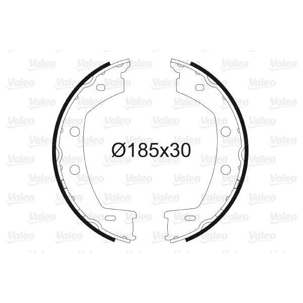 VALEO FREN BALATASI ARKA PARK FRENI LAND ROVER FREELANDER 2 L359 06>14 (LR001020)