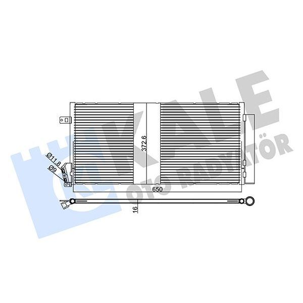 KALE RADYATOR KLIMA RADYATORU MONDEO III 1.8 2.0 16V 2.0TDCI 00 07 MANUEL KLIMALI (1232915)