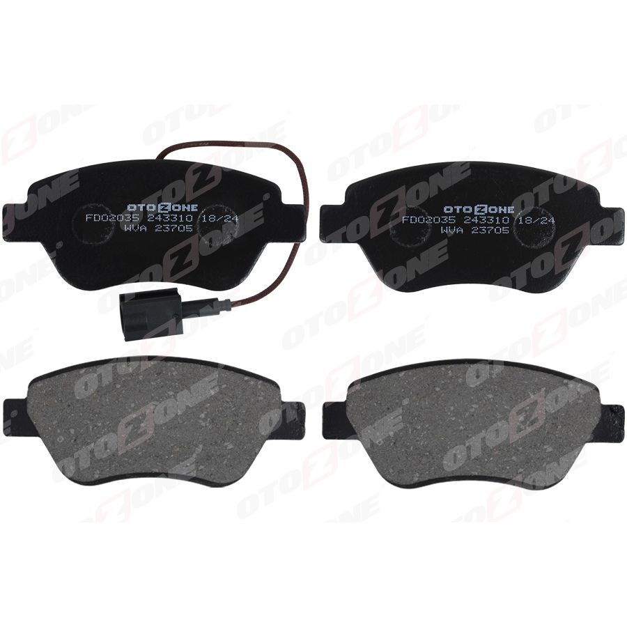 OTOZONE ÖN BALATA DOBLO-ALBEA-LINEA-STILO-FIORINO 1.3MJTD-BIPPER-NEMO 1.4 HDI FIŞLI (77363942)