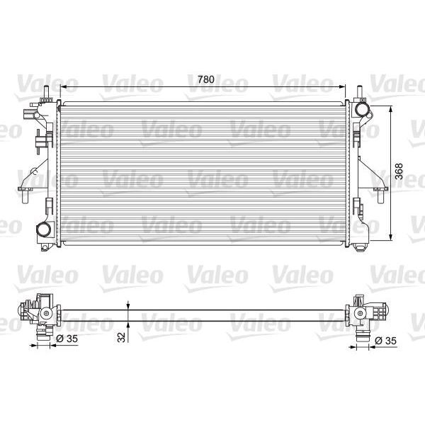VALEO RADYATÖR DUCATO-BOXER-JUMPER 2.2 HDİ 06 KLİMASIZ KLİMALI MEK OTOM. (1330.Q2)