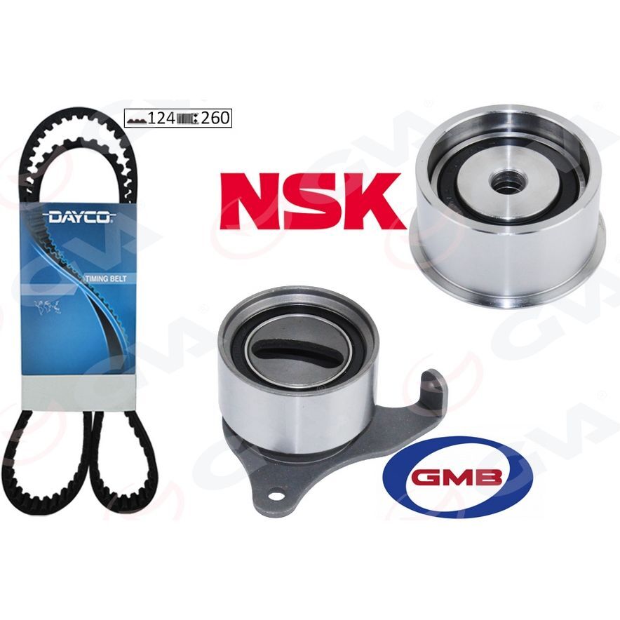 GVA TRİGER KAYIŞ SETİ EKSANTRİK SETİ TOYOTA COROLLA 1.3L 4E-FE ENJEKSIYONLU EE111 99-00 1 KAYIŞ 2 RULMAN 124X26 (1350311030)