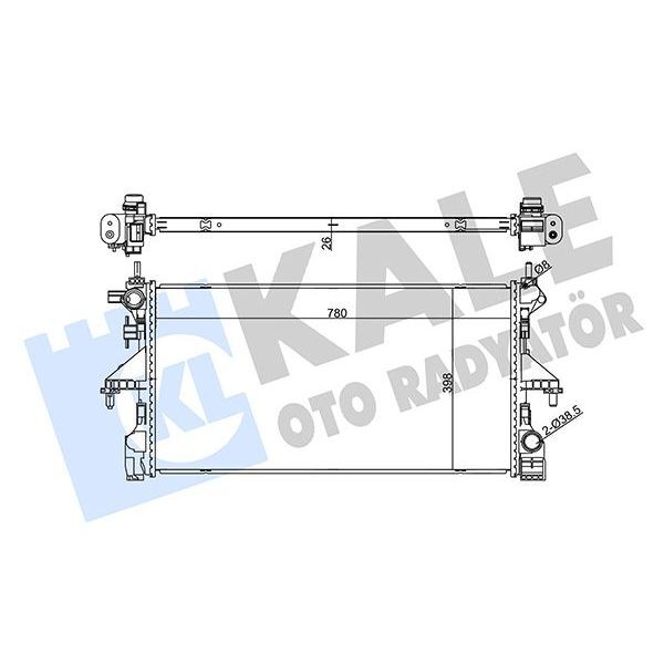 KALE RADYATOR SU RADYATÖRÜ PEUGEOT BOXER-CITROEN JUMPER 2.0-2.2 BLUEHDI (1613996380)