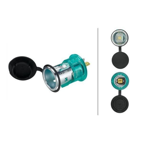 HELLA ARAÇ ÇAKMAK YUVASI KAPAKLI SOKETİ UNİVERSAL CV 4272534M1-4272534M1-8103331900005-99707008987-F124371 (1508023001)