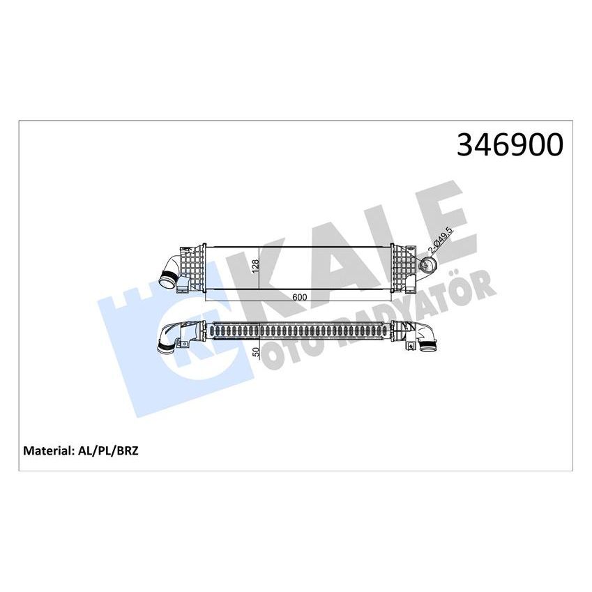 KALE RADYATOR TURBO INTERCOL RADYATORU FOCUS II 1.6 TDCI 2.0 TDCI C-MAX 06>11 03> 1.6 TDCI 1.8 TDCI 2.0 TDCI C-MAX 06>11 03> S-MAX 09> 06> MONDEO III 00>07 IV 07> 1.6 TDCI 2.0 TDCI KUGA 08> 2.0 TDCI GALAXY III 06> S (1231015)