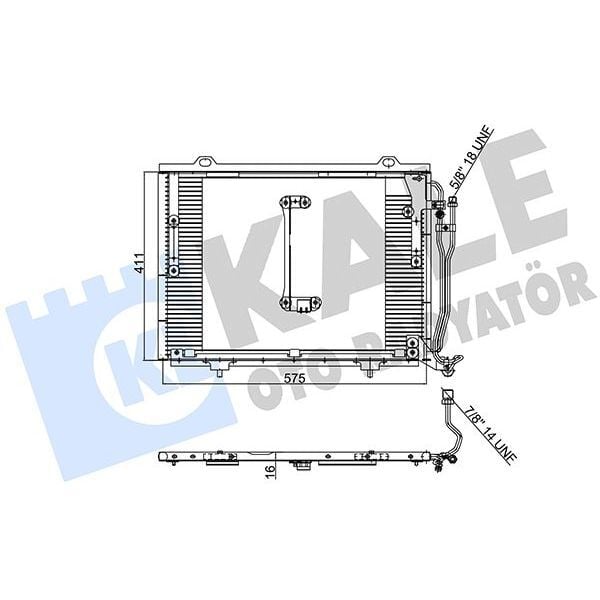 KALE RADYATOR KLIMA RADYATORU MERCEDES W202 S202 W210 (A2028301070)
