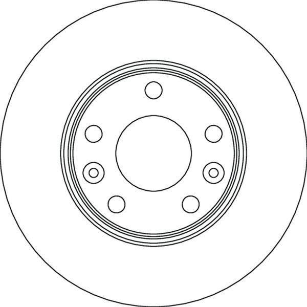 TRW FREN DİSK ÖN RENAULT EXPRESS 21 DACIA DUSTER II 18 NISSAN JUKE 20 (4020600Q2D)