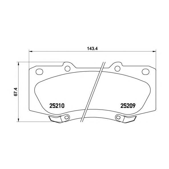 SANGSIN ÖN FREN BALATA TOYOTA HILUX 2.5L 2KDFTV KUN35 VIGO 4X4 10-> (044650K240)