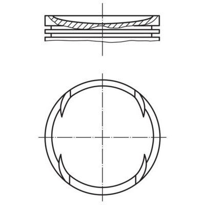 MAHLE PİSTON POLO 1,4 AHW-BBZ-AFH (76,51MM STD) (036107065AM)
