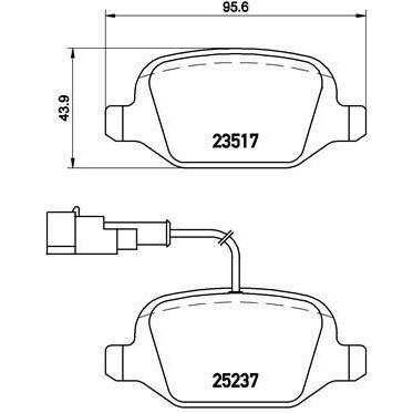 VALEO ARKA FREN BALATASI ALFA ROMEO MITO 09> FIAT LINEA 09> 1.3JTD 1.4TJET 1.6JTD (71770108)